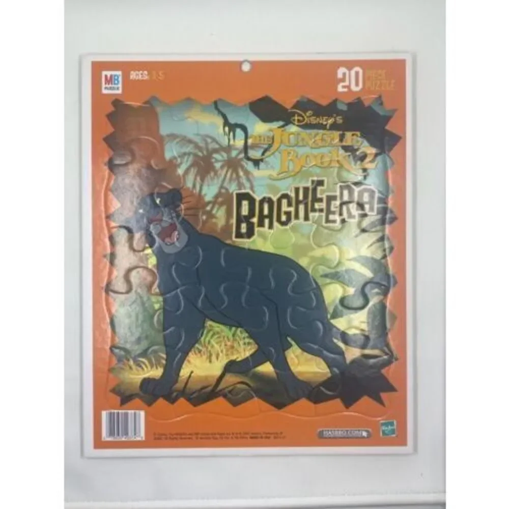 *Vintage Disney Jungle book 2 set of 3 puzzles 20 pieces puzzle